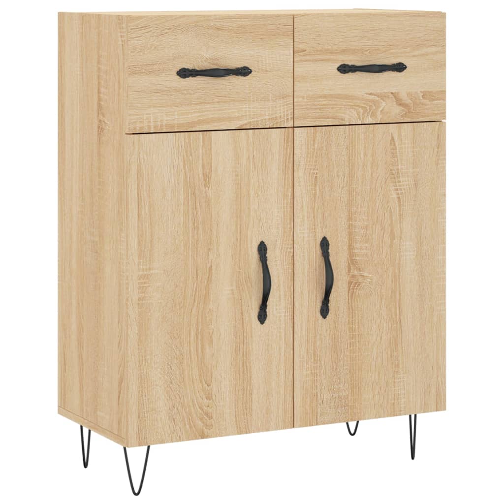 Sonoma Oak Buffet 69.5x34x90 cm ingegneristica legna