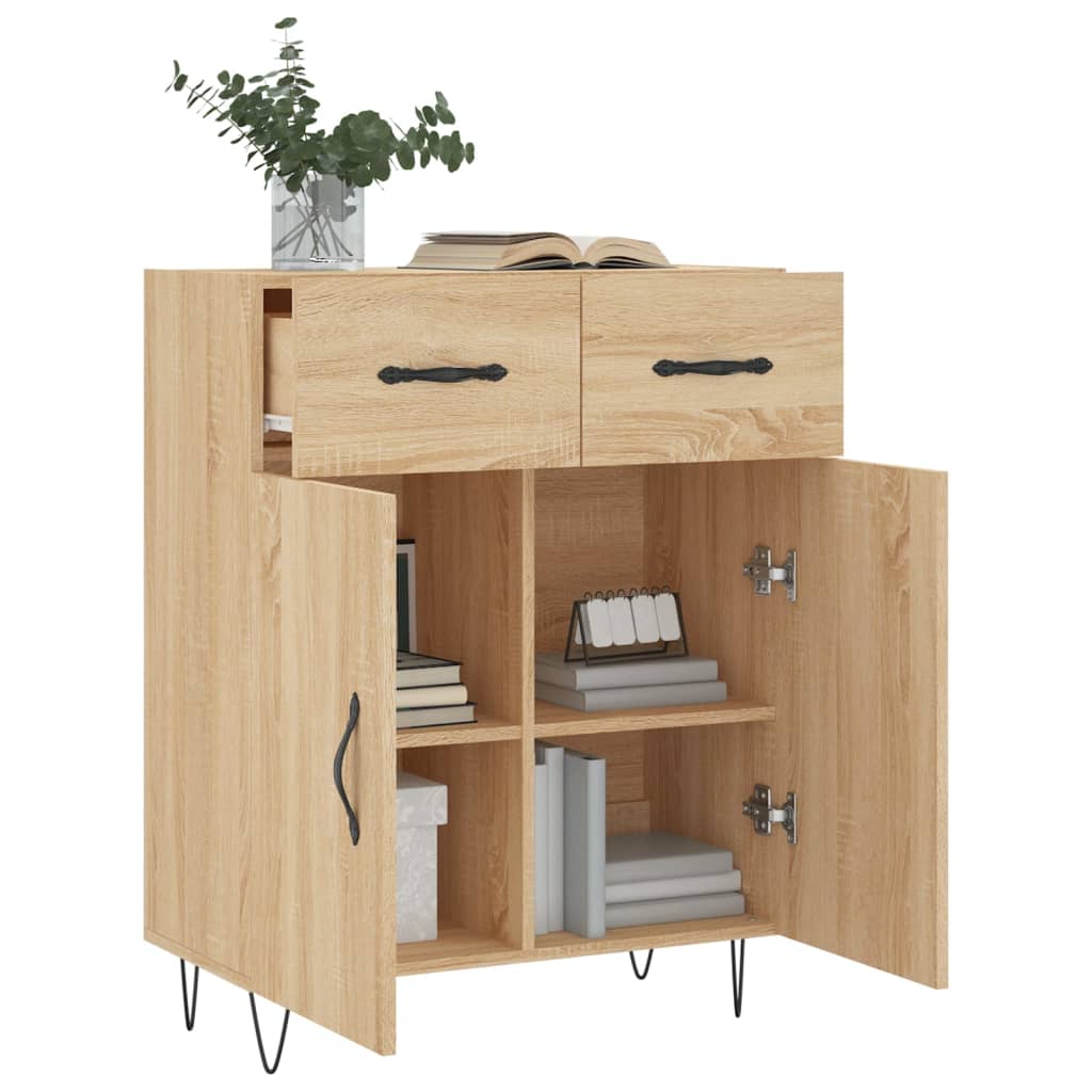 Sonoma Oak Buffet 69.5x34x90 cm Ingenieurholz Holz