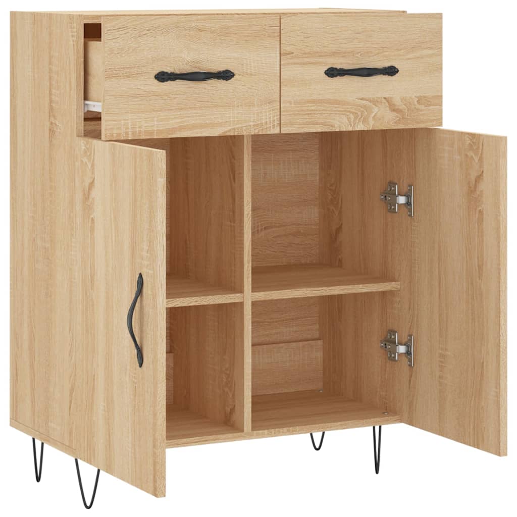 Sonoma Oak Buffet 69.5x34x90 cm ingegneristica legna