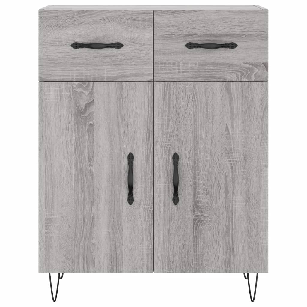 Sonoma Grey Buffet 69.5x34x90 cm Ingenieurholz Holz