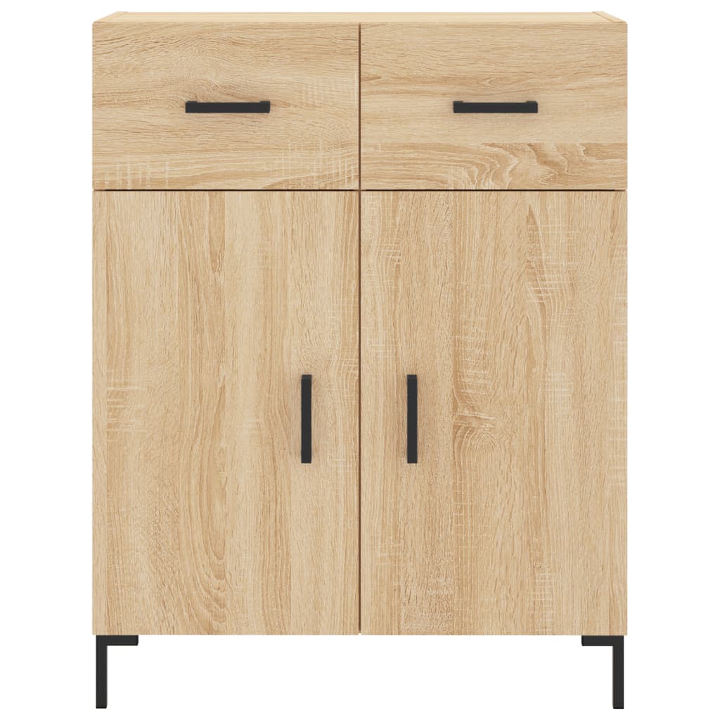 Buffet chêne sonoma 69,5x34x90 cm bois d'ingénierie