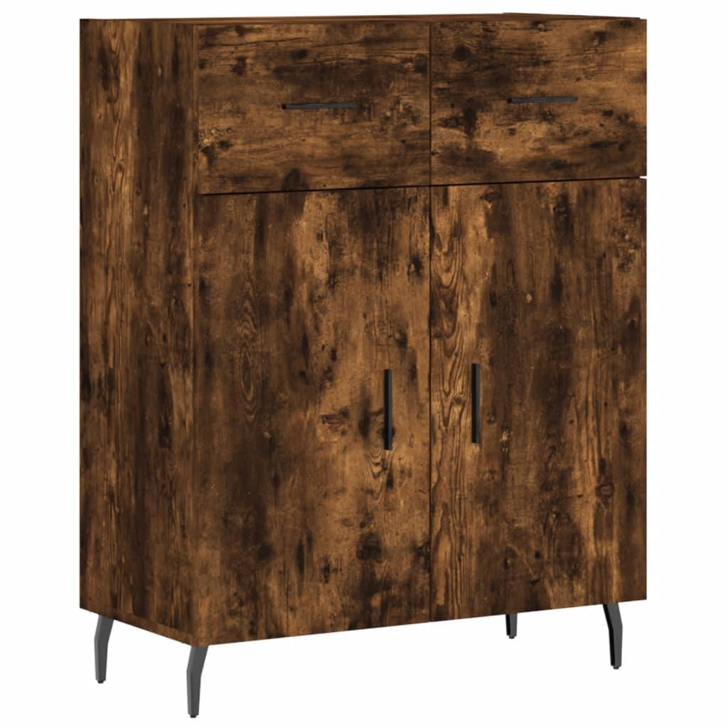 Credenza in rovere affumicato 69,5x34x90 cm in multistrato