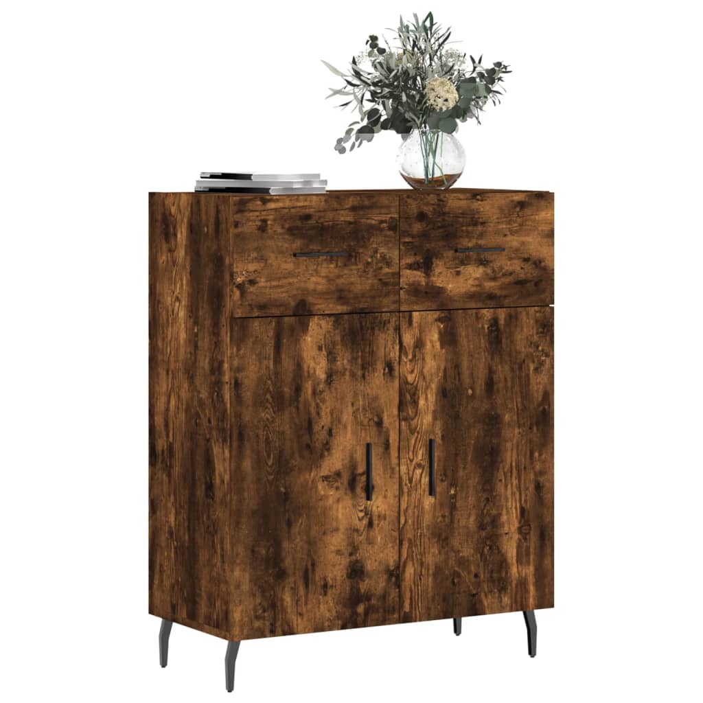 Credenza in rovere affumicato 69,5x34x90 cm in multistrato