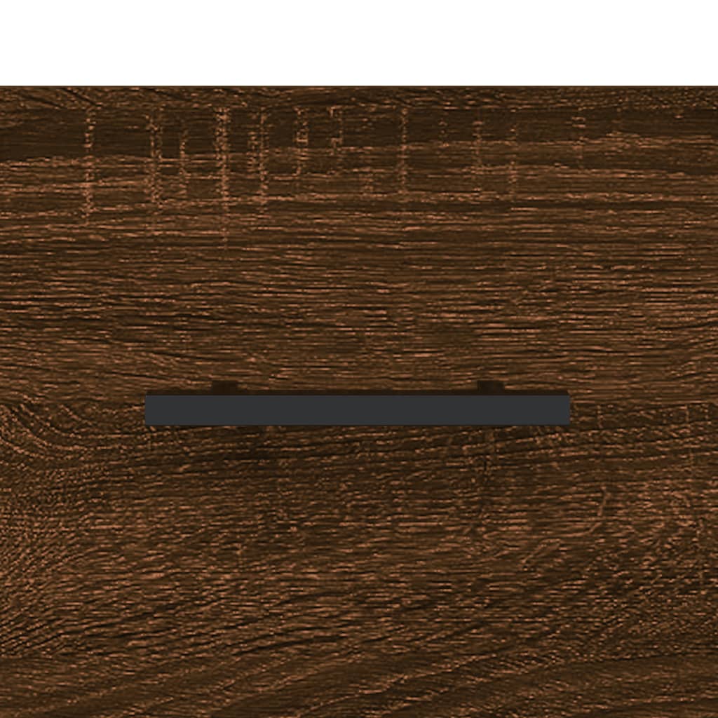 Buffet chêne marron 69,5x34x90 cm bois d'ingénierie