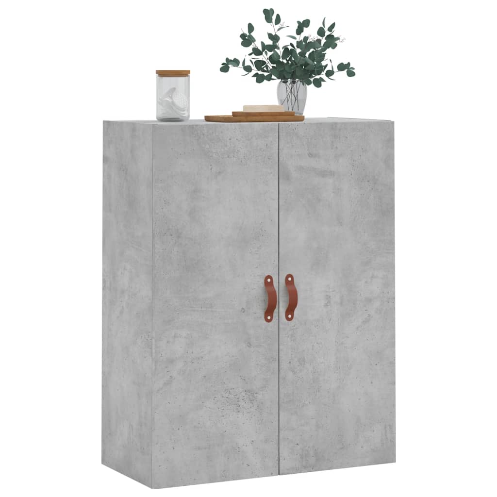 Concrete gray wall cabinet 69.5x34x90 cm