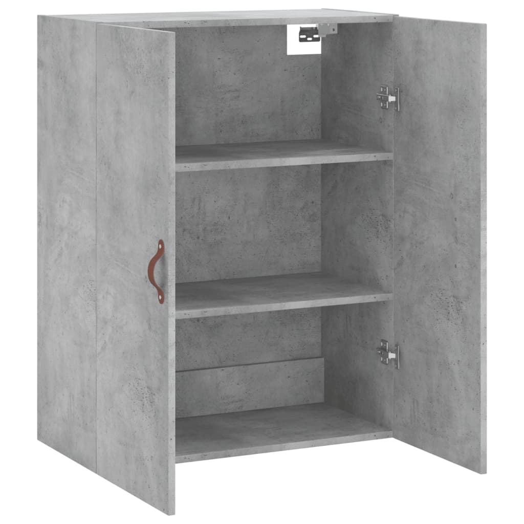 Concrete gray wall cabinet 69.5x34x90 cm