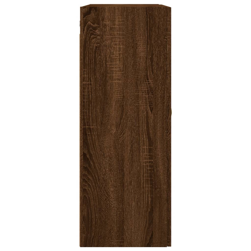 Braune Eichenwandschrank 69,5x34x90 cm