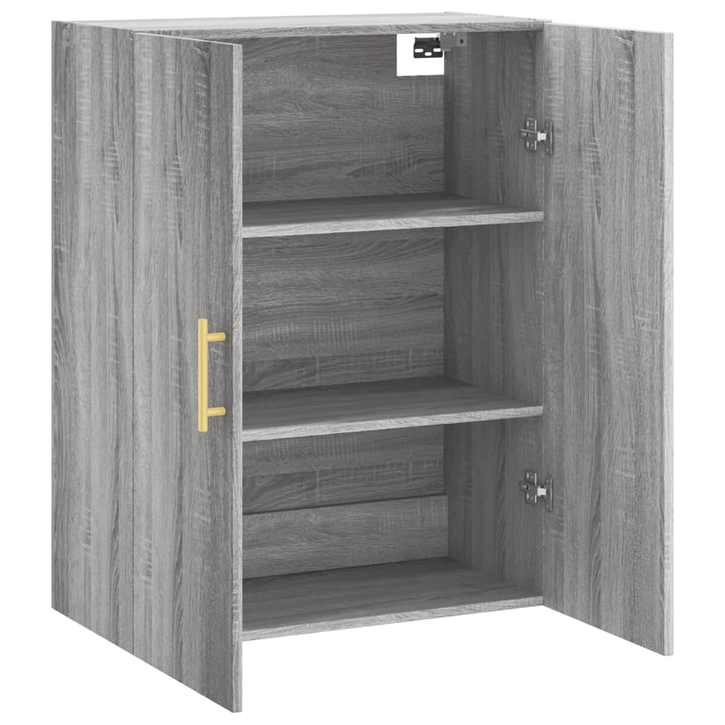 Sonoma Grey Wall Cabinet 69.5x34x90 cm