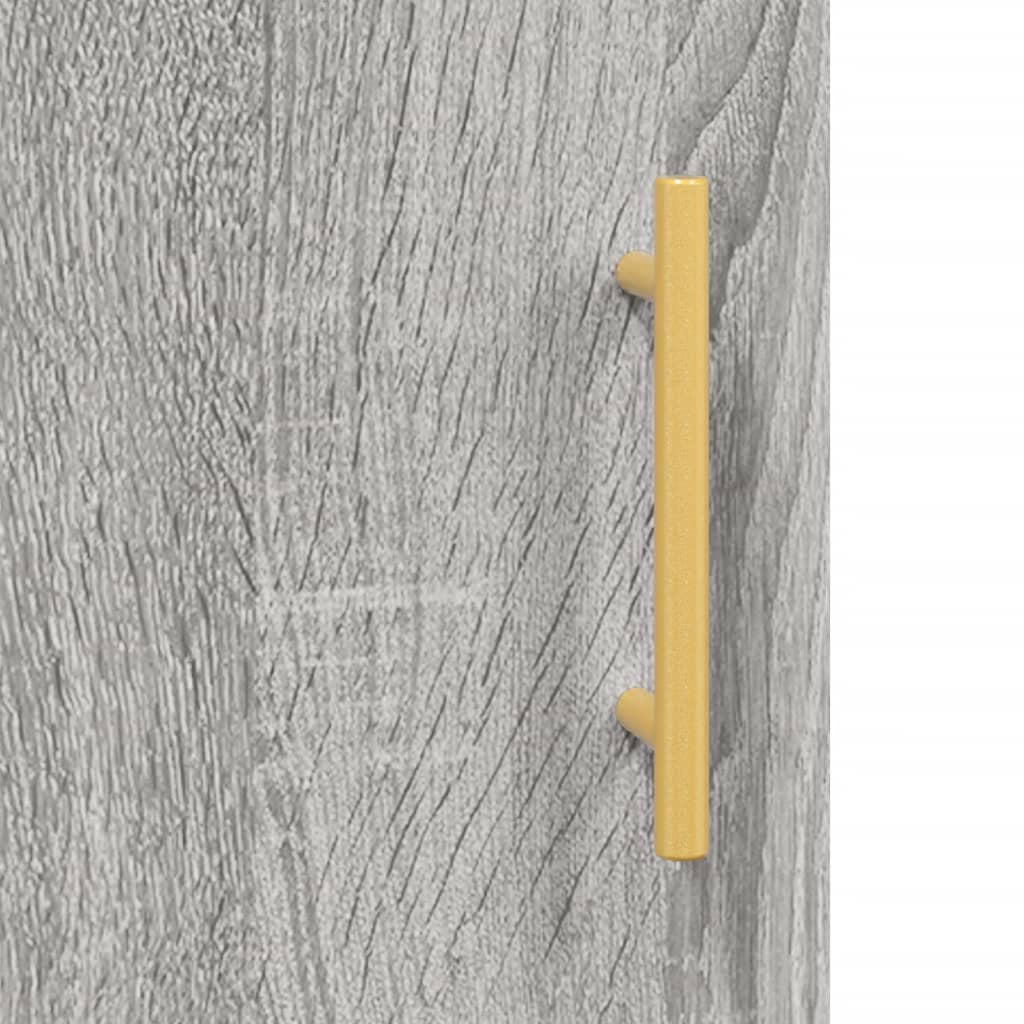 Sonoma Grey Wall Cabinet 69.5x34x90 cm