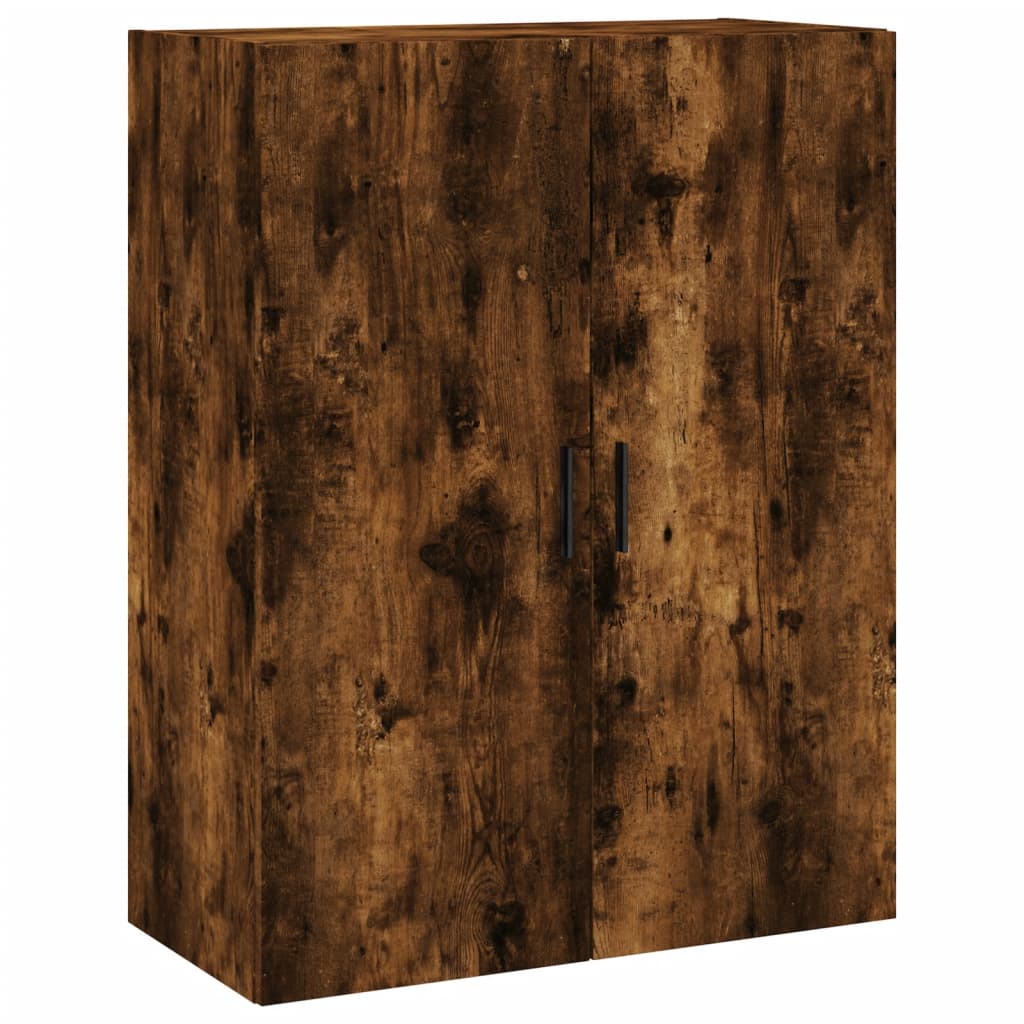 Smoked oak wall cabinet 69.5x34x90 cm