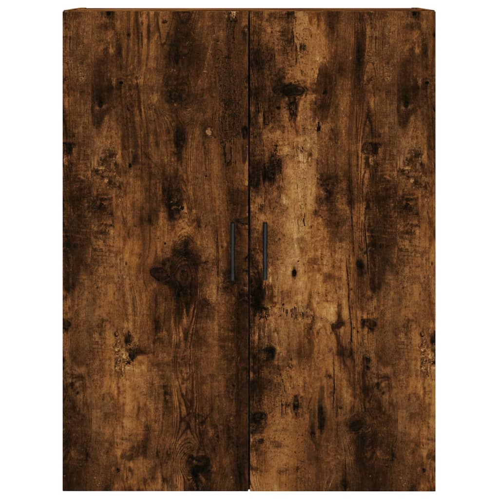 Smoked oak wall cabinet 69.5x34x90 cm