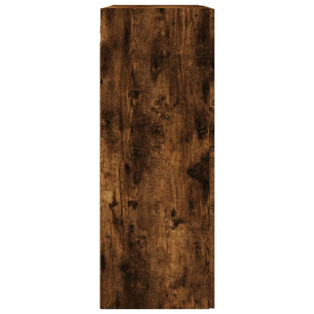 Smoked oak wall cabinet 69.5x34x90 cm