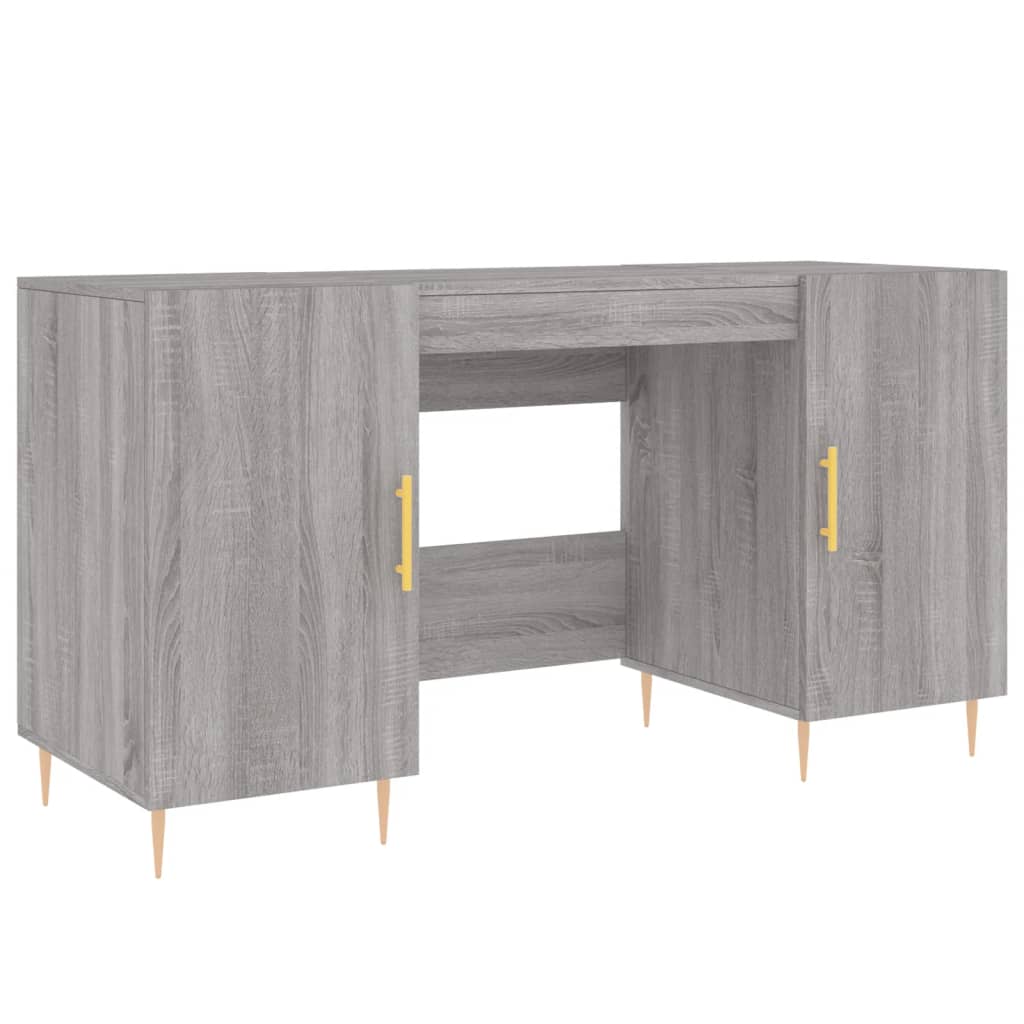 Sonoma gray 140x50x75 cm office engineering wood