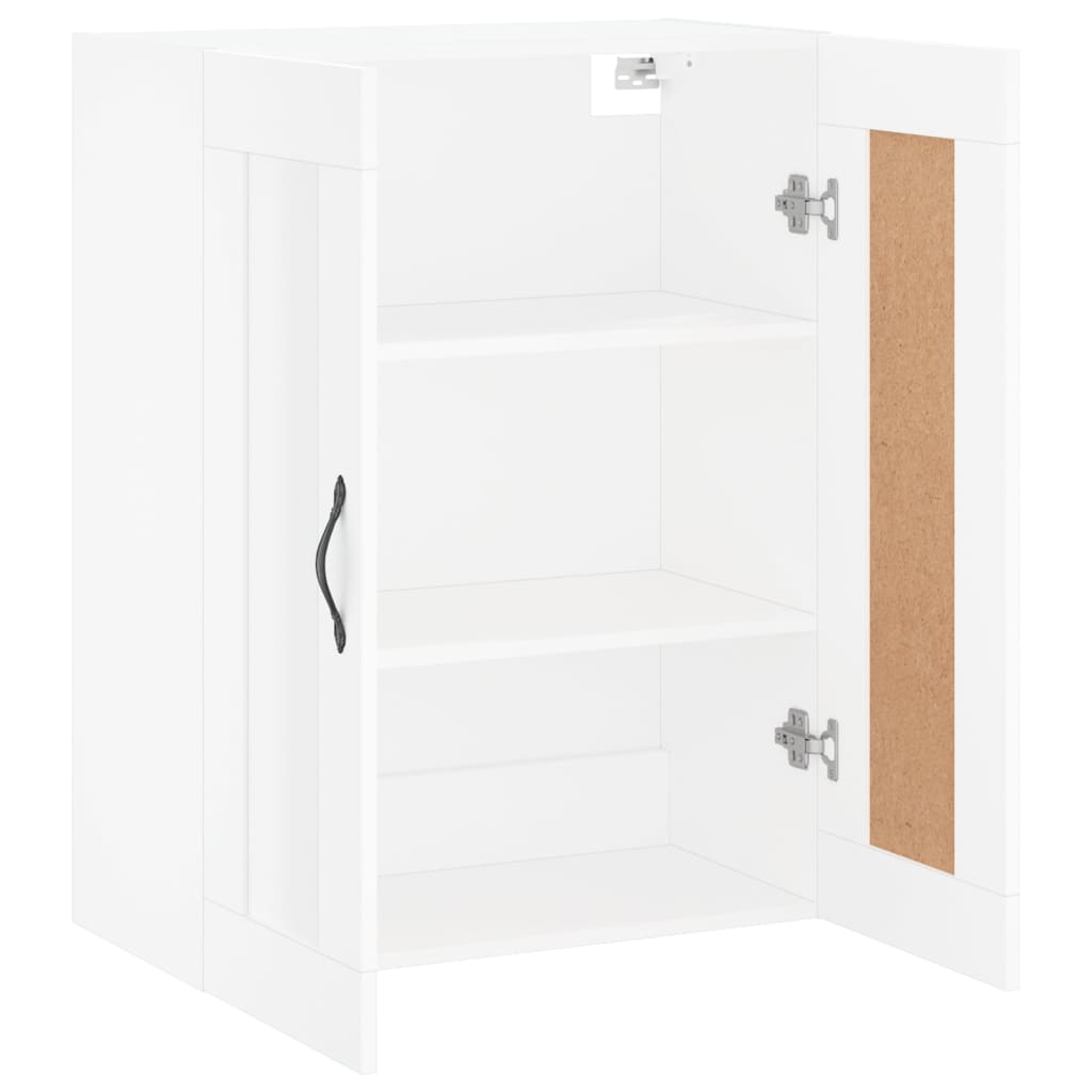 White wall cabinet 69.5x34x90 cm Engineering wood