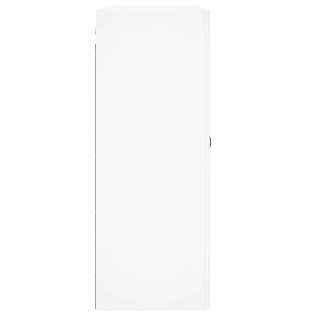 White wall cabinet 69.5x34x90 cm Engineering wood