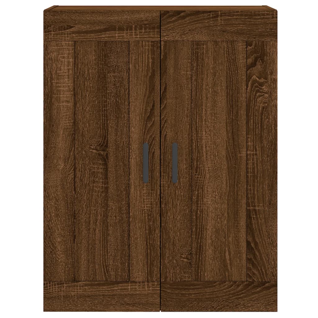 Brown oak wall cabinet 69.5x34x90 cm Engineering wood