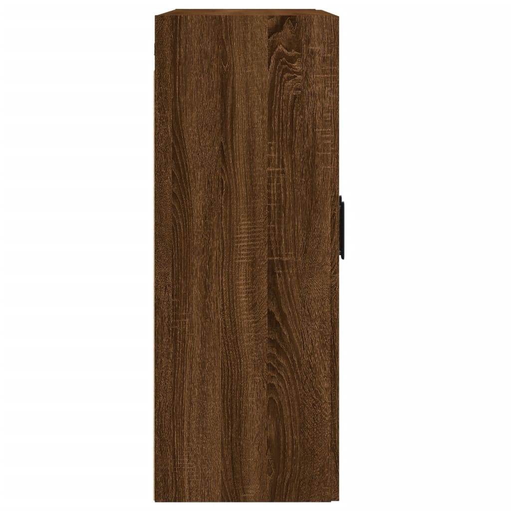 Brown oak wall cabinet 69.5x34x90 cm Engineering wood