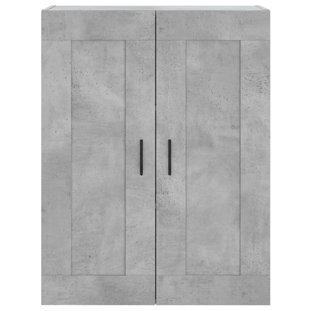 Gray concrete wall cabinet 69.5x34x90 cm Engineering wood