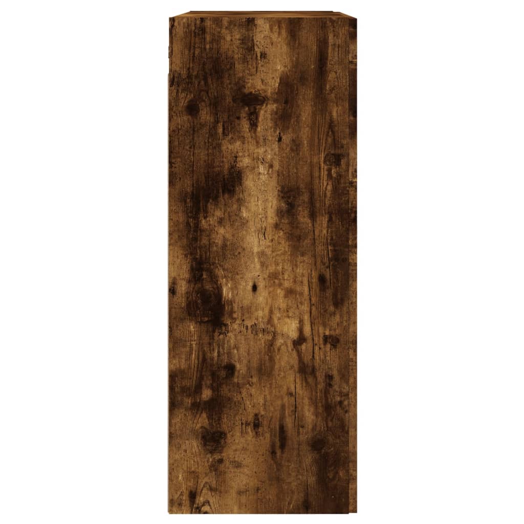 Geräucherte Eichenwandschrank 69.5x34x90 cm Ingenieurholz Holz