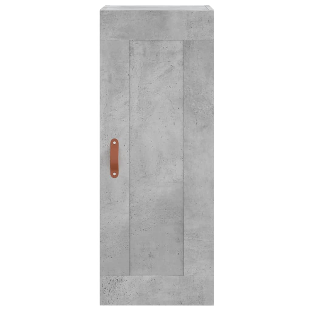 Concrete gray wall cabinet 34.5x34x90 cm Engineering wood