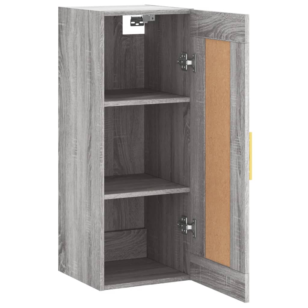 Sonoma Grey Wall Cabinet 34.5x34x90 cm Ingenieurholz Holz