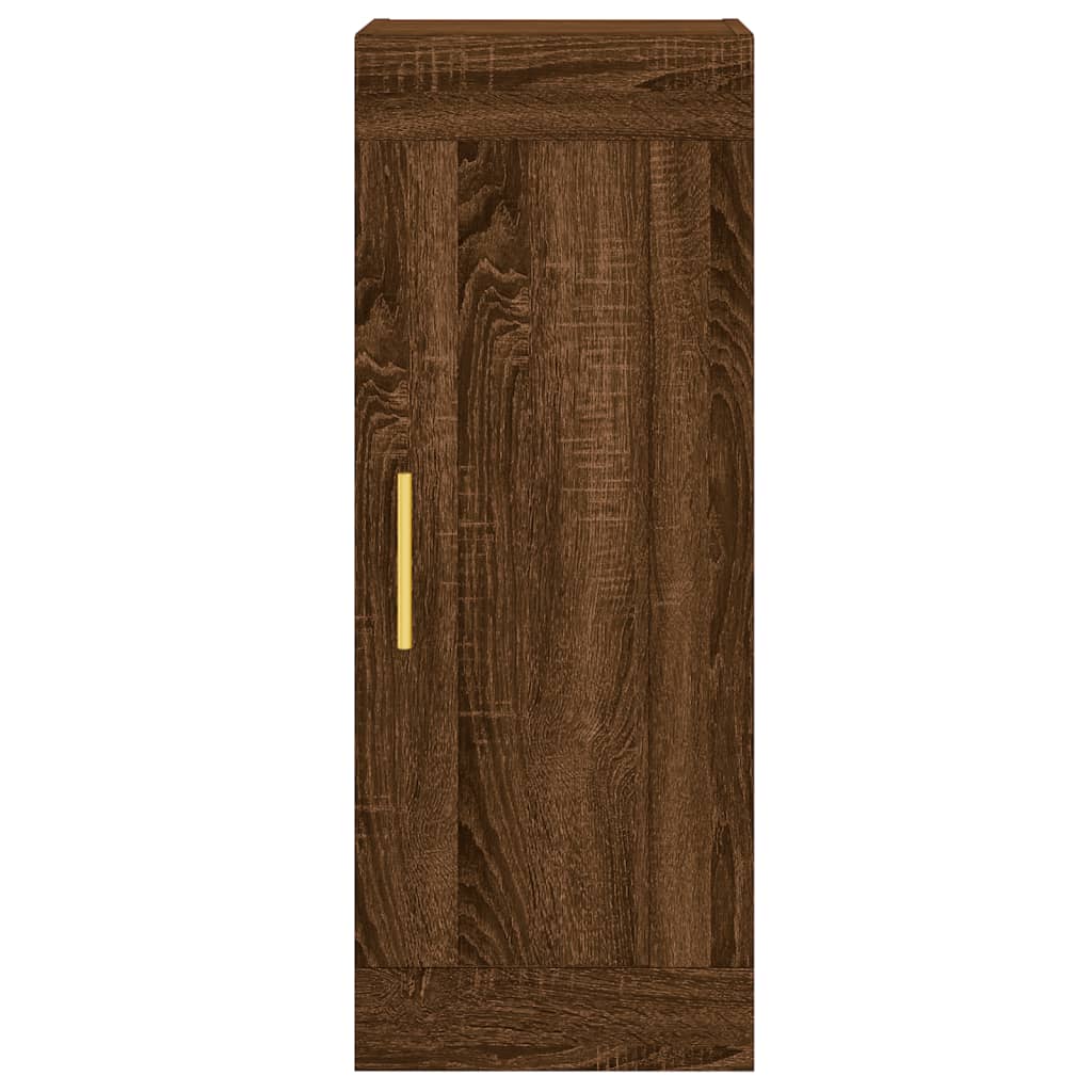 Brown Eichenwandschrank 34,5 x 34 x 90 cm Ingenieurholz Holz