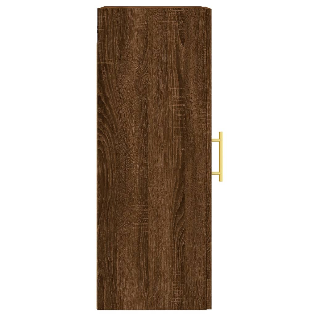 Brown oak wall cabinet 34.5x34x90 cm Engineering wood