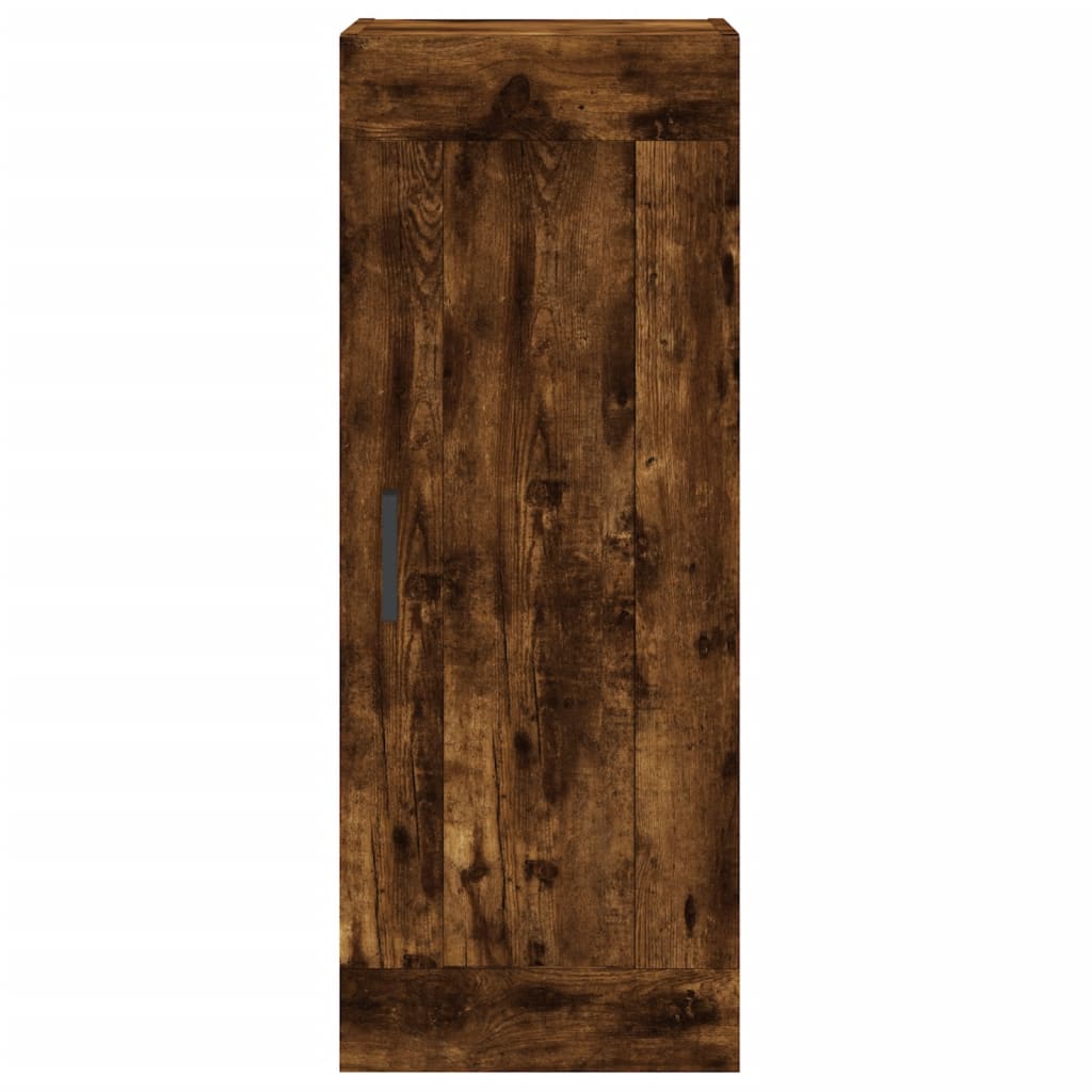 Geräucherte Eichenwandschrank 34.5x34x90 cm Ingenieurholz Holz