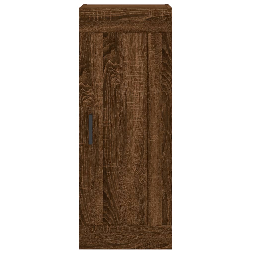 Brown oak wall cabinet 34.5x34x90 cm Engineering wood