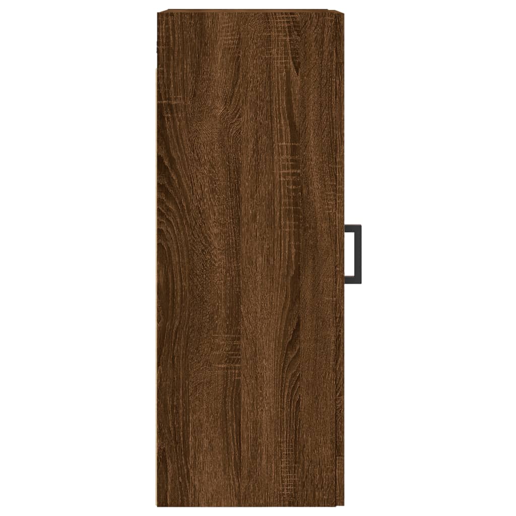 Brown oak wall cabinet 34.5x34x90 cm Engineering wood