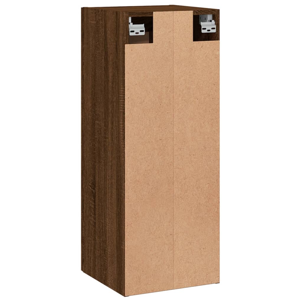 Brown Eichenwandschrank 34,5 x 34 x 90 cm Ingenieurholz Holz