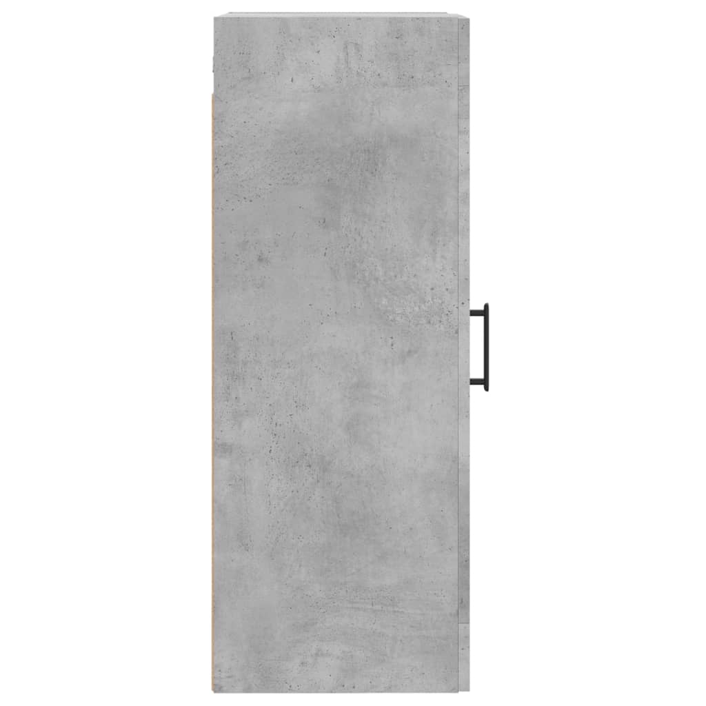 Concrete gray wall cabinet 34.5x34x90 cm Engineering wood