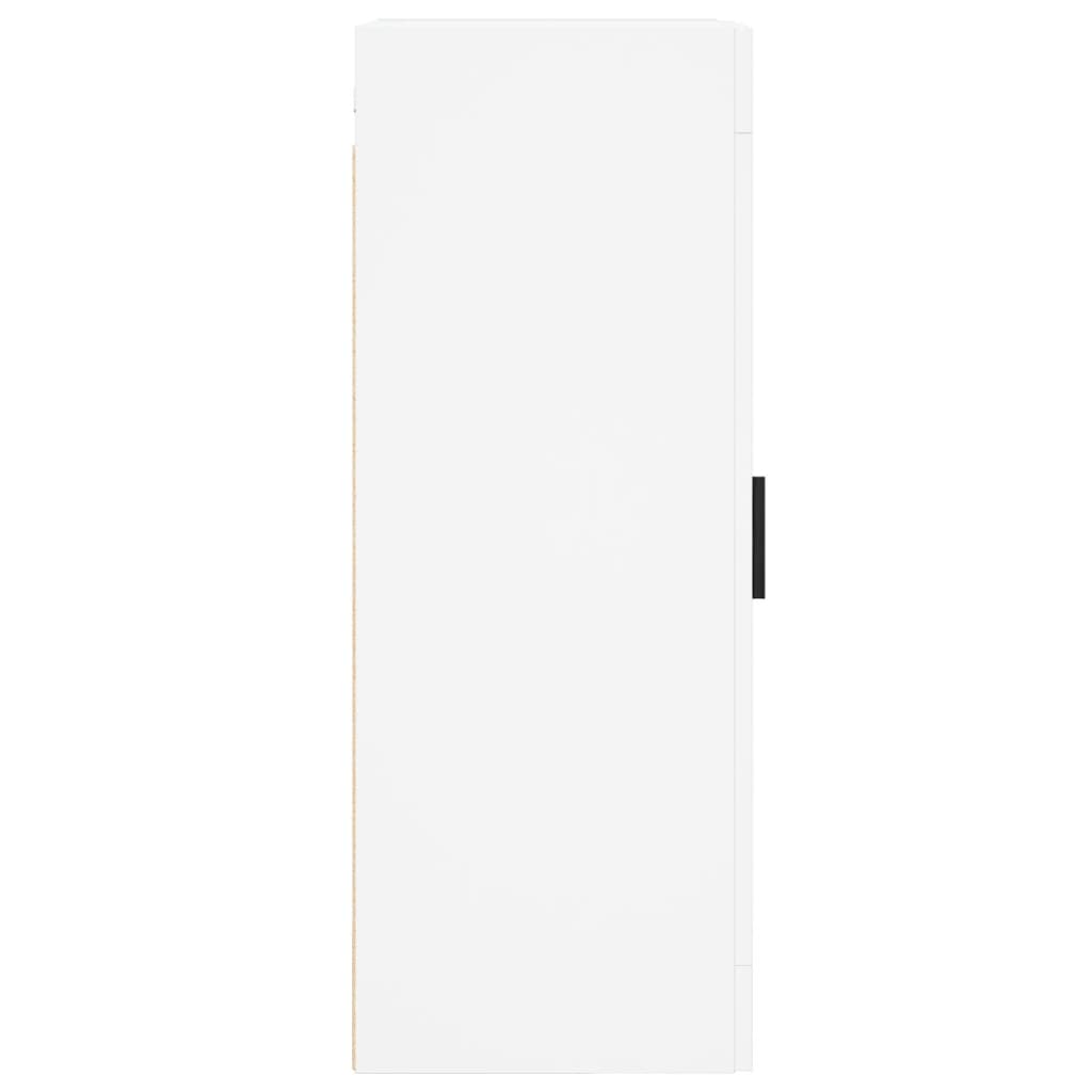 Mobile a parete bianca 34.5x34x90 cm ingegnerista legno