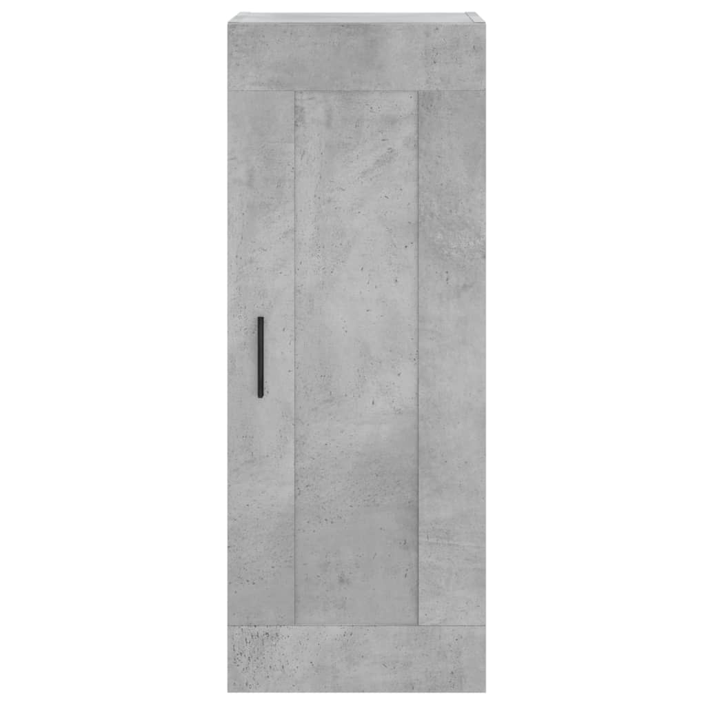 Concrete gray wall cabinet 34.5x34x90 cm Engineering wood