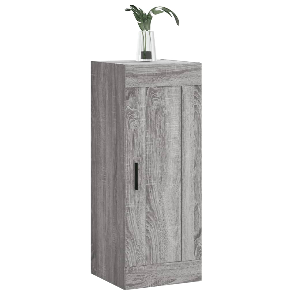 Sonoma gray wall cabinet 34.5x34x90 cm Engineering wood