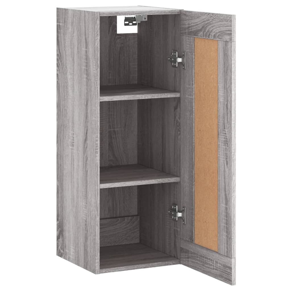 Sonoma gray wall cabinet 34.5x34x90 cm Engineering wood