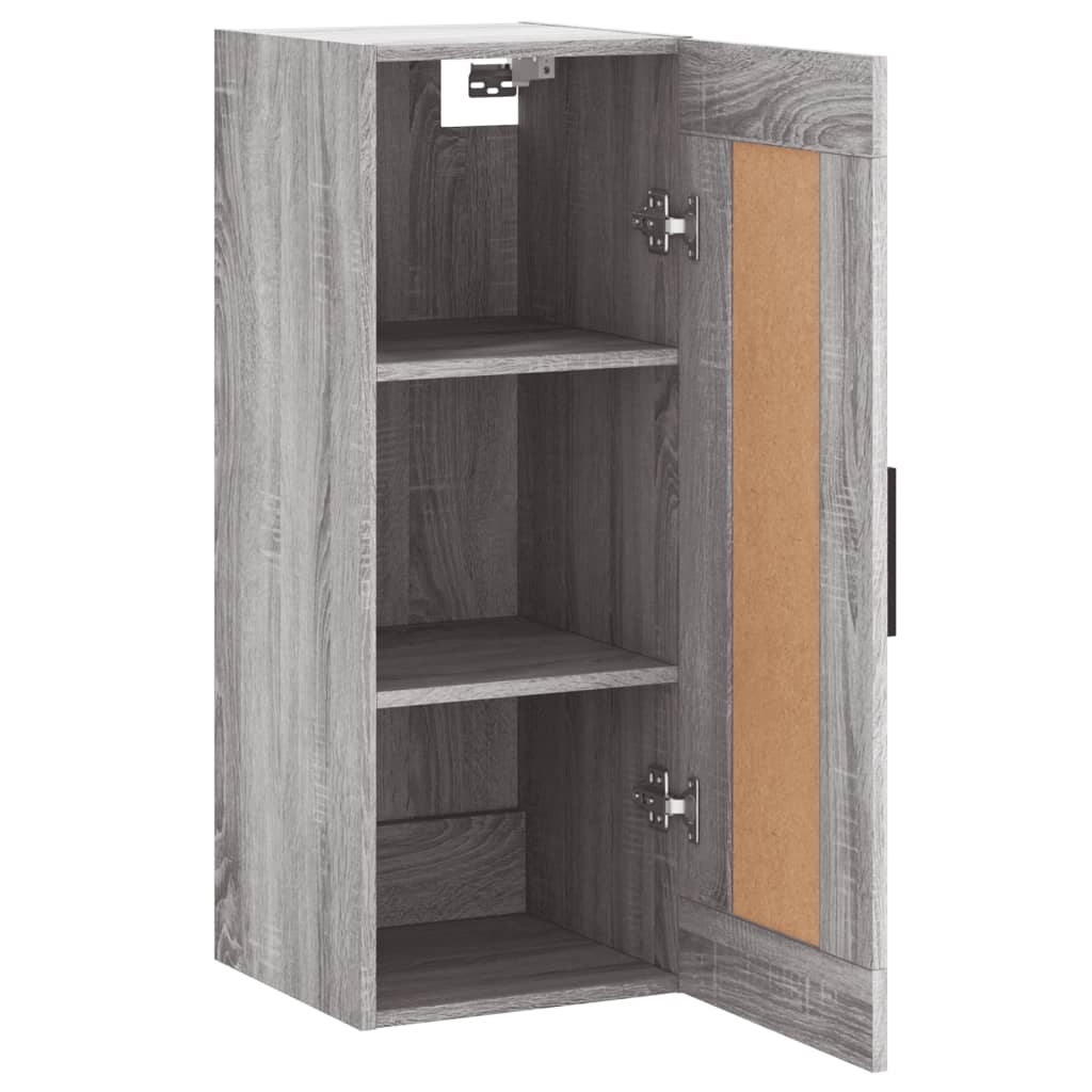 Sonoma Grey Wall Cabinet 34.5x34x90 cm Ingenieurholz Holz