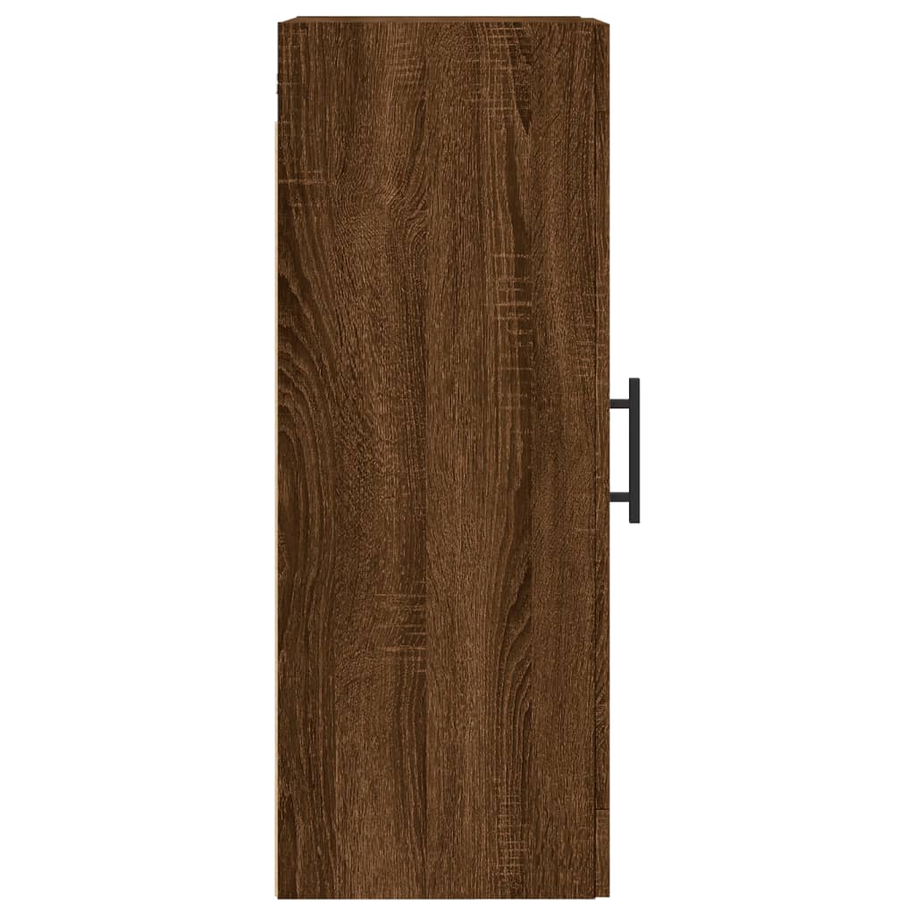 Brown oak wall cabinet 34.5x34x90 cm Engineering wood