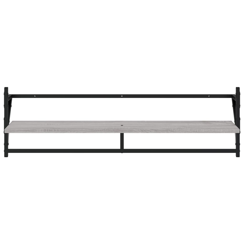 Set of wall shelves with 6 pcs Sonoma Gray bars