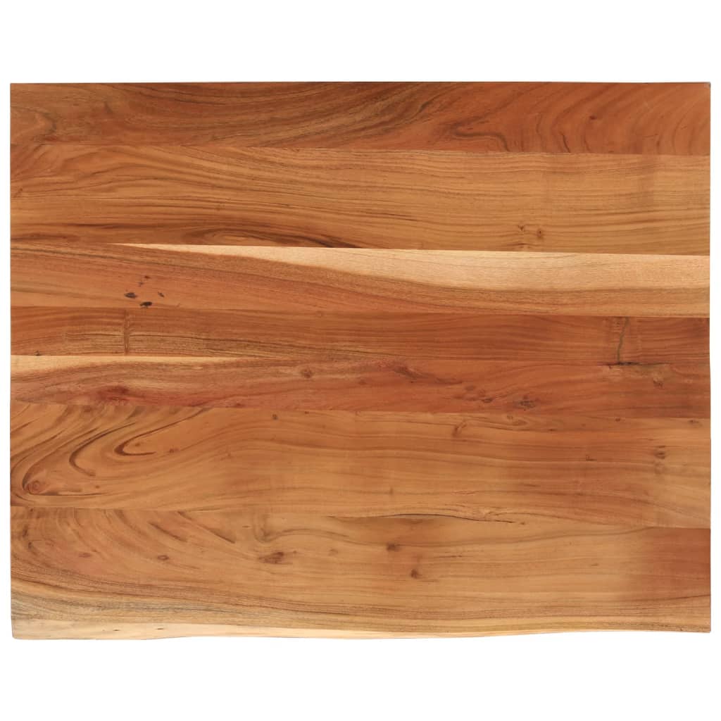 Table top 90x80x2.5 cm rectangular acacia solid wood