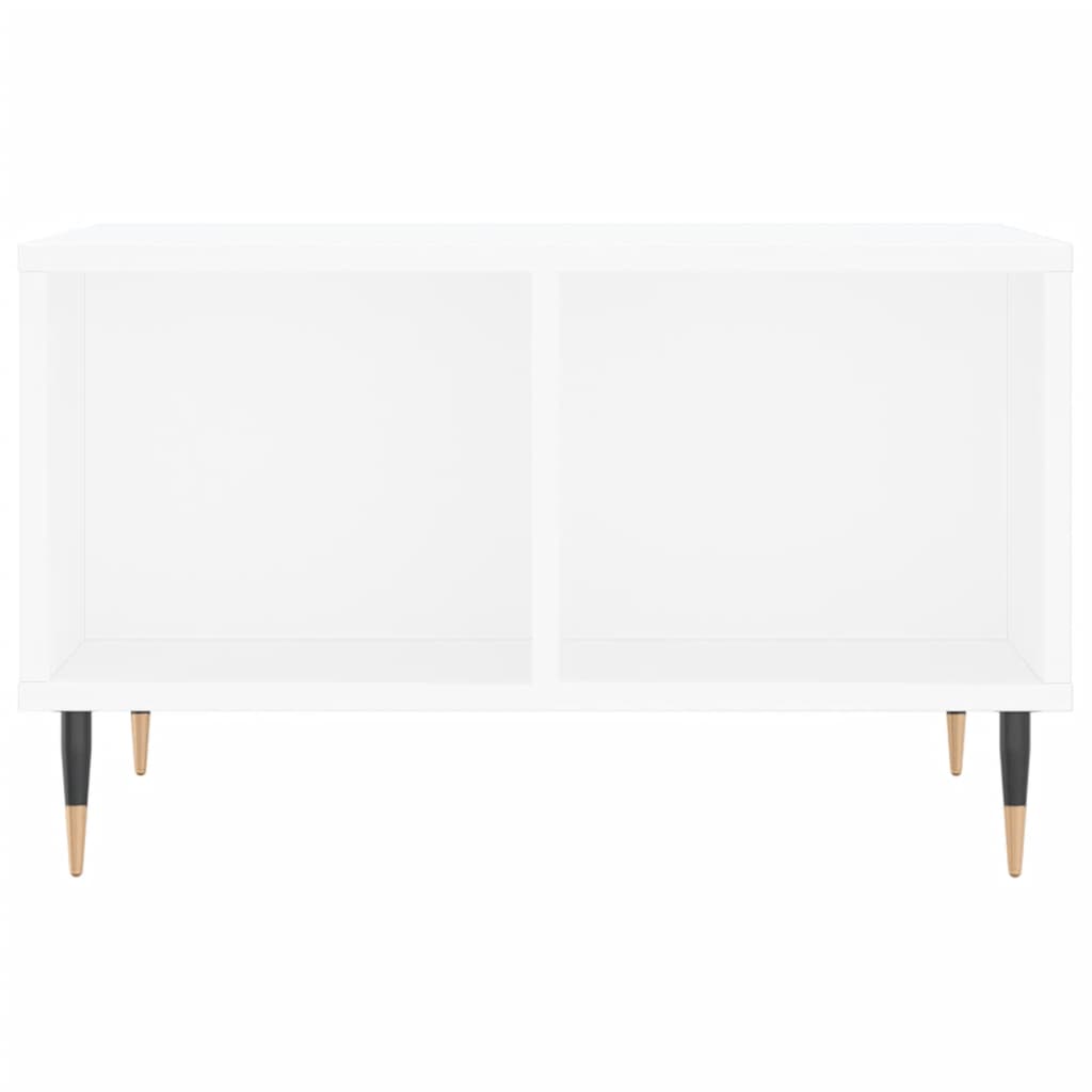 White coffee table 60x50x36.5 cm engineering wood