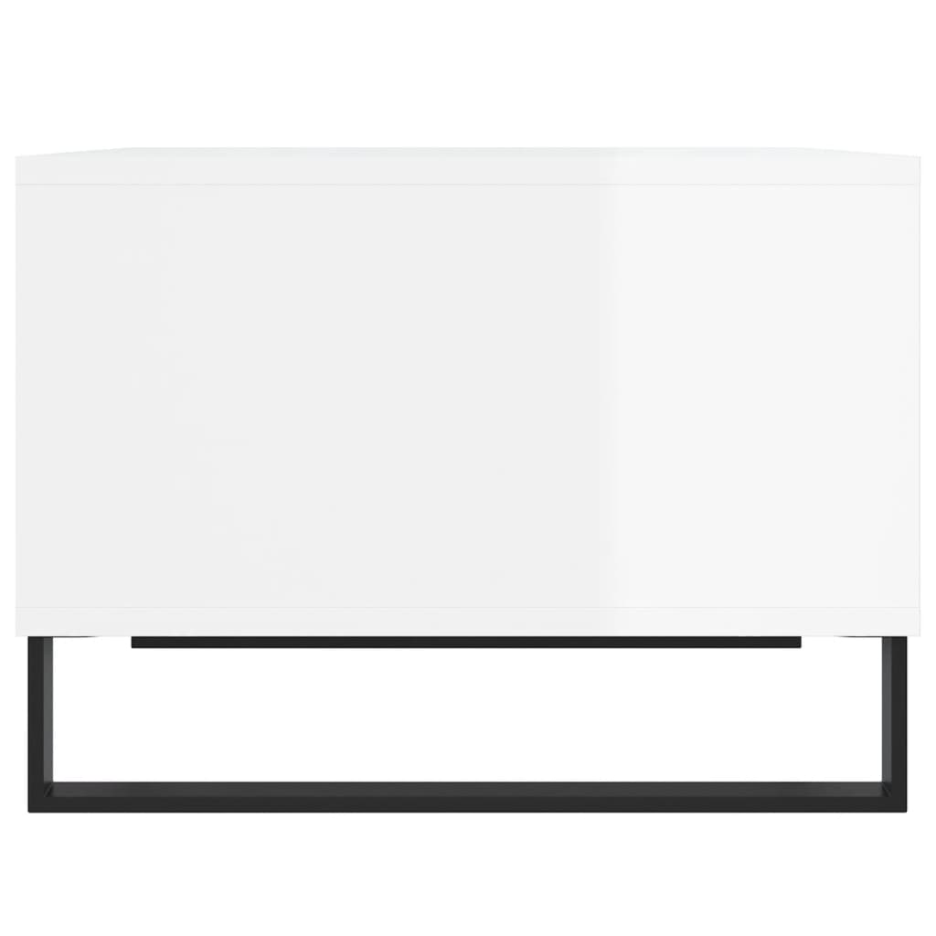 Tavolino Bianco lucido 60x50x36,5 cm MDF