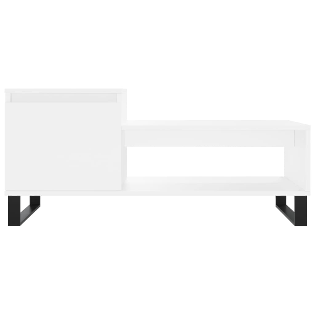 Tavolino Bianco 100x50x45 cm MDF