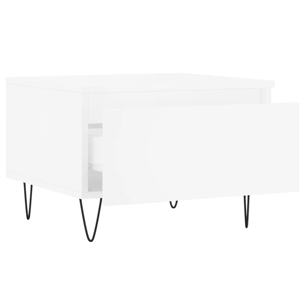 Tavolino bianco 50x46x35 cm in MDF