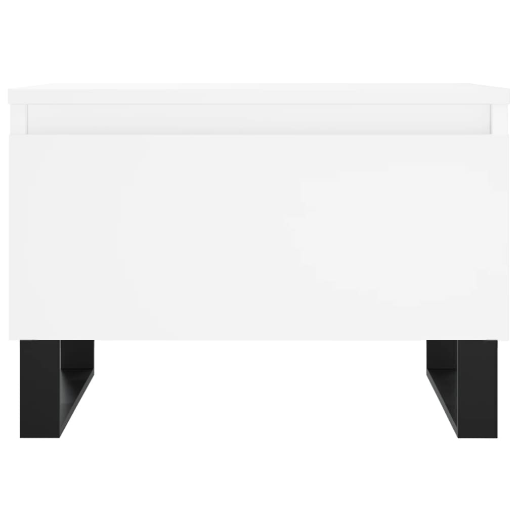 White coffee table 50x46x35 cm engineering wood