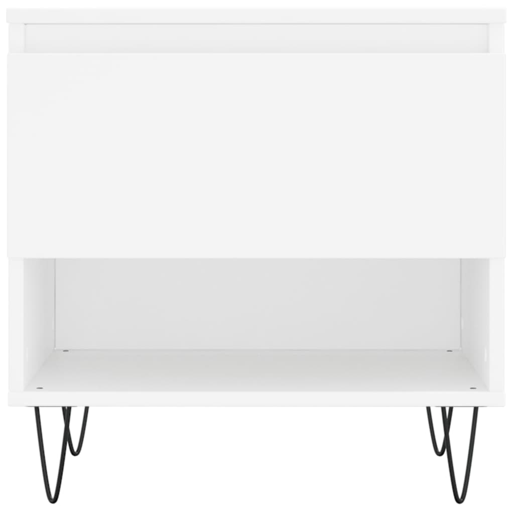 White coffee table 50x46x50 cm engineering wood