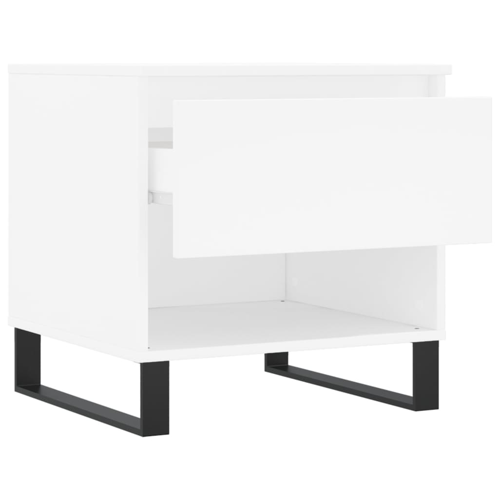 White coffee table 50x46x50 cm engineering wood