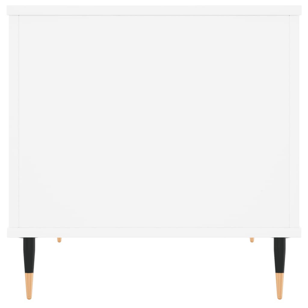 White coffee table 60x444.5x45 cm Engineering wood