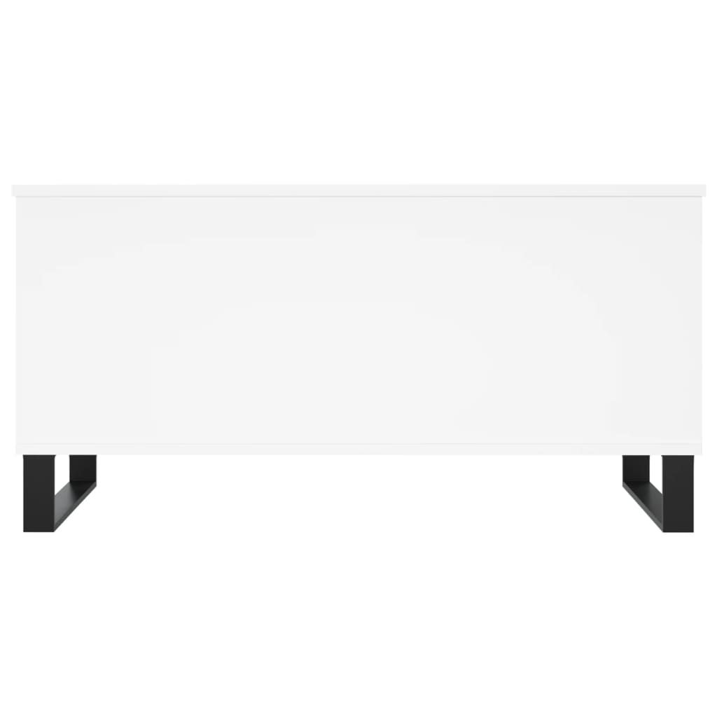 Table basse Blanc 90x44,5x45 cm Bois d'ingénierie