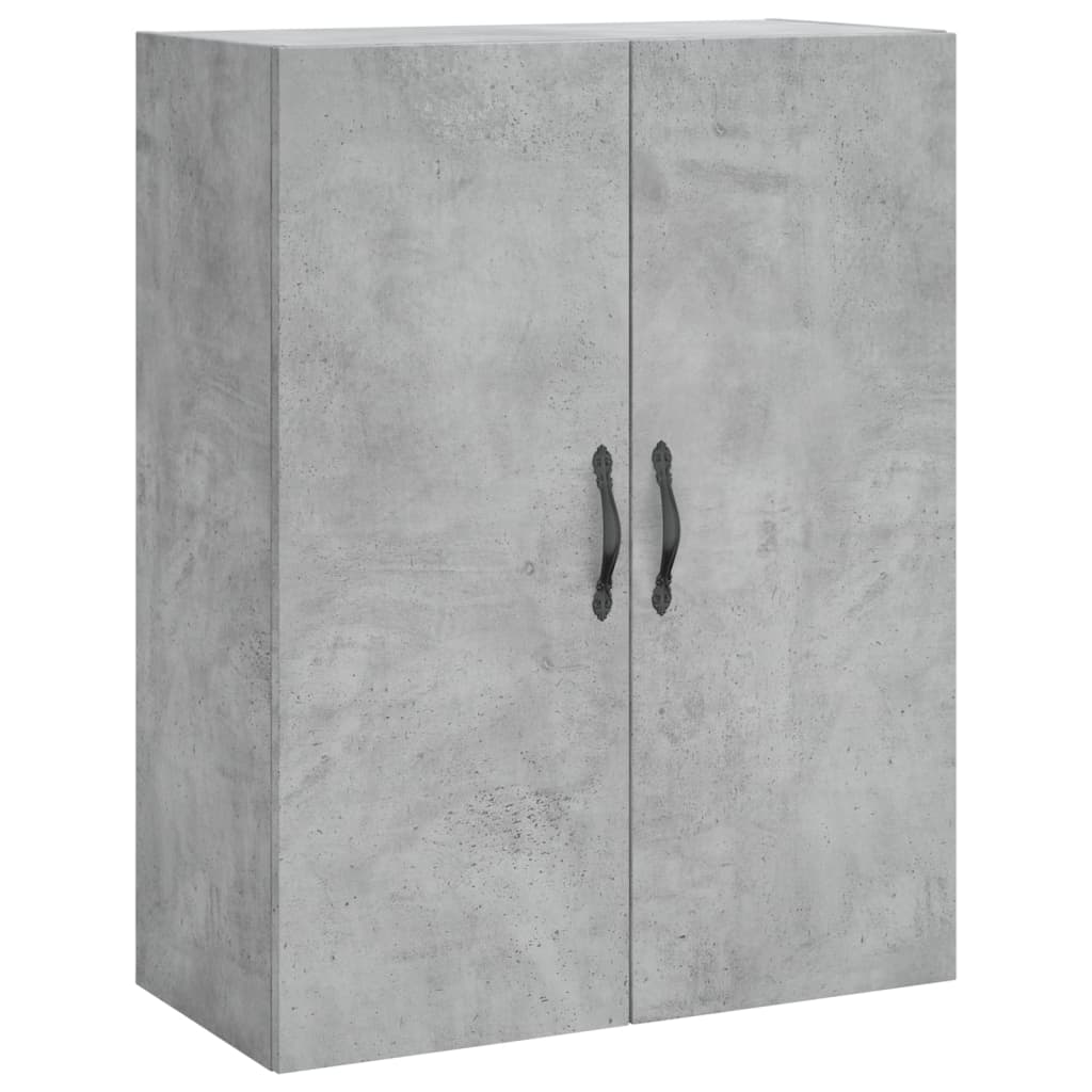Pensile grigio cemento 69,5x34x90 cm in multistrato